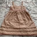 Juicy Couture Pale Pink Crochet Detailing A-line 100% Cotton Lined Mini Dress, size 0 Photo 0