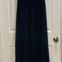 Ralph Lauren Evening Strapless Dress Navy Blue Size 4P Flowy Formal Photo 2