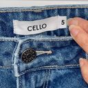 Cello  Womens High Rise Raw Frayed Hem Cropped Denim Jeans Medium Wash Size 5 Photo 4