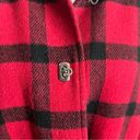 Talbots  • Vintage Wool Red Black Plaid Coat Photo 1