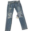 Rag and Bone  Dre Light Wash Low Rise Boyfriend Distressed Jeans 27 Photo 0