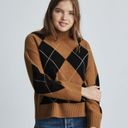 Everlane The Felted Merino Argyle Mockneck Sweater Photo 0