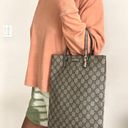 Gucci  GG Supreme Monogram Canvas and Leather Flat Tote Photo 15