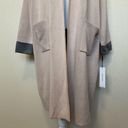 Calvin Klein  Open Front Dster Cardigan in Pink and Gray Plus Size 2X NWT Photo 4