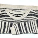 Massimo Dutti  Cotton Striped Sweater in Ivory & Black Size M Photo 3