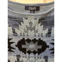 CHAPS Chap's Blue Geometric Aztec Design - Pull Over Short Sleeve Sweater Vest Large Photo 2