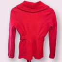 CAbi  100% Merino Wool Belted Sweater Jacket - size small Photo 1