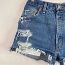 Levi's Vintage  505 Petros Redone Distressed Ripped High Rise jean shorts women 29 Photo 1