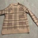 Altar'd State baby pink plaid sweater Photo 1