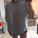 Oversized Polo Tee Gray Size M Photo 0