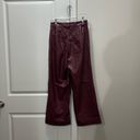 Joe’s Jeans FLAWED  Red Mia Vegan Leather Pants Size 26 US $198 Photo 5
