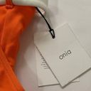 ONIA  Orange white high rise Bea belted bikini bottoms Large NWT Photo 8