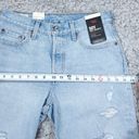 Levi’s Levi's Premium 501 90s Jean Shorts Light Wash Indigo Blue Raw Hem Size 26 Photo 8