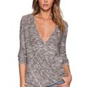 Free People  Gotham Wrap Sweater Marled Gray Long Sleeve Womens XS Photo 0