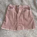 Brandy Melville Corduroy Pale Pink Skirt Photo 0