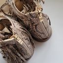 JustFab  Winnifred reptile fringe sandals size 6½ Photo 6