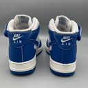 Nike Women Air Force 1 ‘07 Mid White/Sail/Doll/Military Blue. Size 7.5 Photo 6