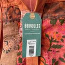 Earthbound NWT  Trading Co Cropped Button Hoodie Burnt Orange M Photo 6