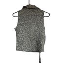 Max Rave  black/gray cheetah print vest size medium Photo 2