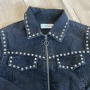 Mango  Western Star Studded Denim Jacket Sz S Photo 6