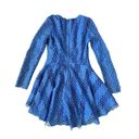 Dance & Marvel  Blue Long Sleeve Skater Dress Size Small Photo 1