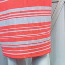 Brat Star  Neon Striped Pencil Skirt Small White Pink Photo 7