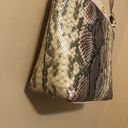 Anne Klein Neutral Snake Print Shoulder Tote Bag, Like New! Photo 6