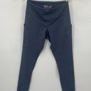 5.11  Tactical Kaia Capri Leggings Raw Hem Side Pockets Slate Blue Womens Medium Photo 0