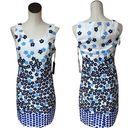 Karl Lagerfeld NWT  All Over Print Dress Floral White Blue Photo 1