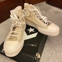 Converse NEW  Chuck Taylor All Star Lift Oat Milk High Top Platform Shoes Photo 3