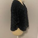 Betsey Johnson Black Faux Fur Shawl Photo 3