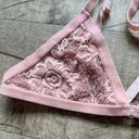 Forever 21  pink lacy bralette FESTIVAL summer boho chic Barbiecore NWOT S Photo 1