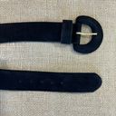 Amanda Smith Vintage  Wide Black Suede Belt And Buckle Small 26-30 In Photo 8