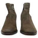 Blondo Nelli Waterproof Ankle Bootie Nutbuck Leather Olive Green Size 6.5 Photo 1