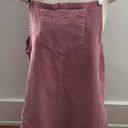 Pink corduroy overall bib pinafore suspender dress, size S Barbiecore boho Photo 9