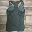 Nike  Women’s Olive Green and Black Striped Lightweight Tank Top Photo 6