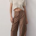 Crescent  Emma Knit Cropped Top Wool Cashmere Soft in Oatmeal sz. S Photo 1