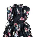 Ulla Johnson NEW  Luisa Silk-Georgette Dress in Noir Photo 5