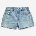 Everlane The Cheeky Light Wash Raw Hem Denim Jean Short Photo 0