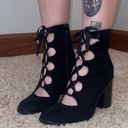 Indigo rd. Open-Front Lace-Up Booties Photo 1