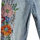 Chico's Chico’s So Slimming Girlfriend Slim Leg Embroidered Crops Size 6R Photo 6