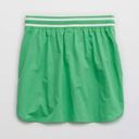 Aerie AE  Sporty Nylon Track Skirt Green Neon Stripe Athletic Exercise Small Photo 3