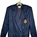 Rafaella Vintage  Navy Linen Blazer Photo 1