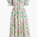 Hill House  The Ophelia Pink Rose Smocked Cottagecore Prairie Midi Dress Size S Photo 0