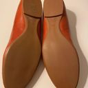 DKNY Donna Karan NY  Gold Studded Pumpkin Rust Leather Italy Flats 8.5 NWOT Photo 4