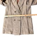 Vintage Herman Kay Coat Womens M? Used Wool Blend Brown Cream Herringbone Size M Photo 10