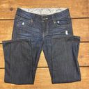 Seven7 Y2K Tag Cropped Jeans Size 27 Dark Wash Boot Cut Photo 6