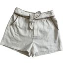 Ralph Lauren Le lis ivory denim tie shorts Photo 1