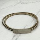 The Bar Vintage Gold Tone Buckle Coil Stretch Cinch Belt Size Small S Photo 0