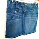 Polo Vintage Y2K  Ralph Lauren Carolyn Cotton Blue Jeans Denim Mini Skirt Sz 6 Photo 3